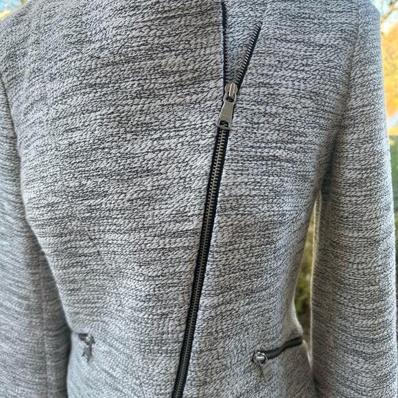 Banana Republic Asymmetric Zip Jacket Blazer Size 2 - Picture 10 of 10